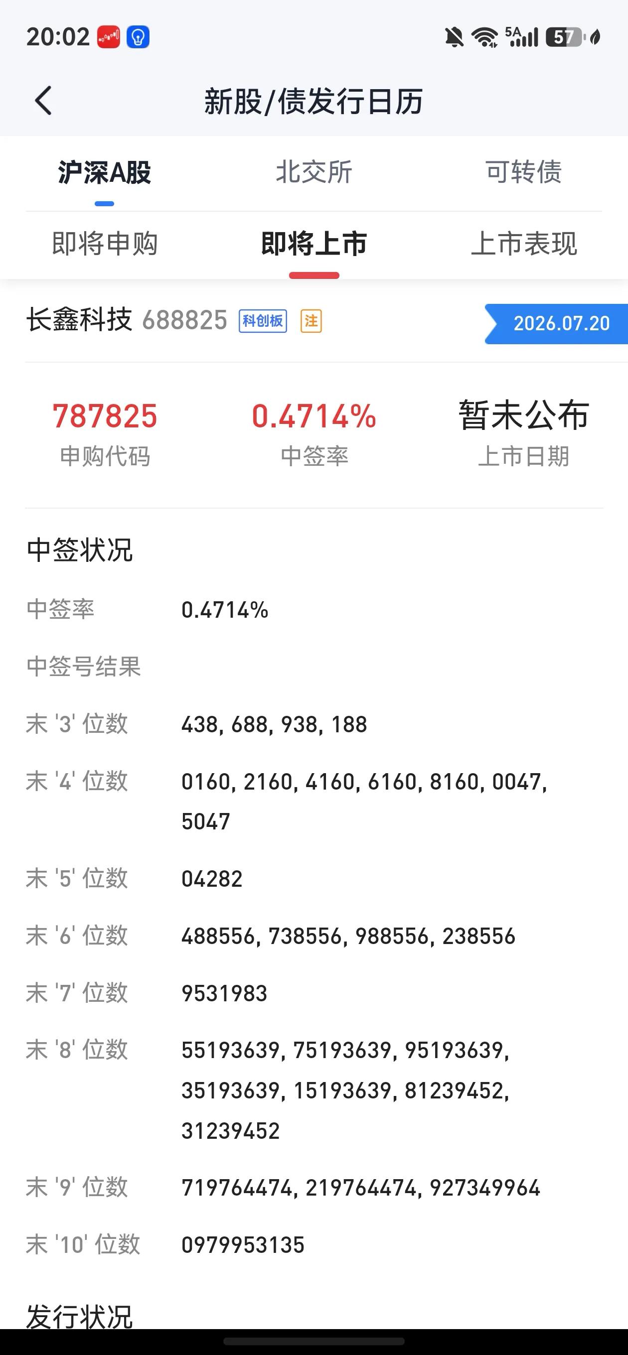 看来打新真的需研究！长鑫科技打新中签号公布，最令人值得玩味的是末三位号438、