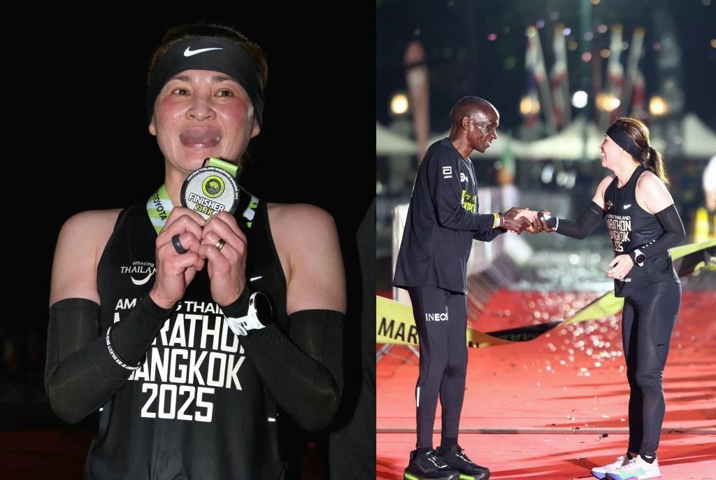 太厉害了！泰国素提达王后跑了21.1公里的半程马拉松，时间为2小时13分40秒。