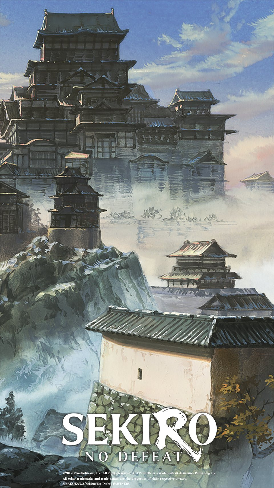 《只狼》改编剧场版动画《SEKIRO：NODEFEAT》「苇名城」壁纸公开。