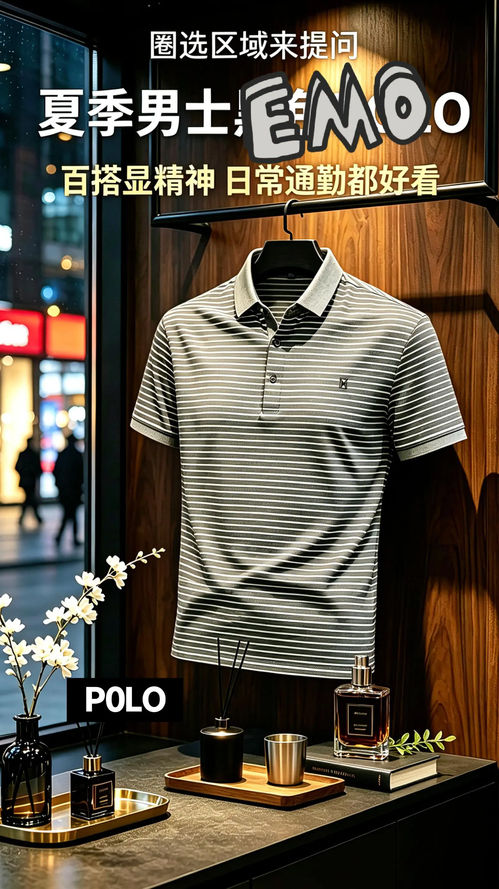 夏季男士百搭POLO衫，通勤日常穿都很显质感，上身舒适透气。 Summ...