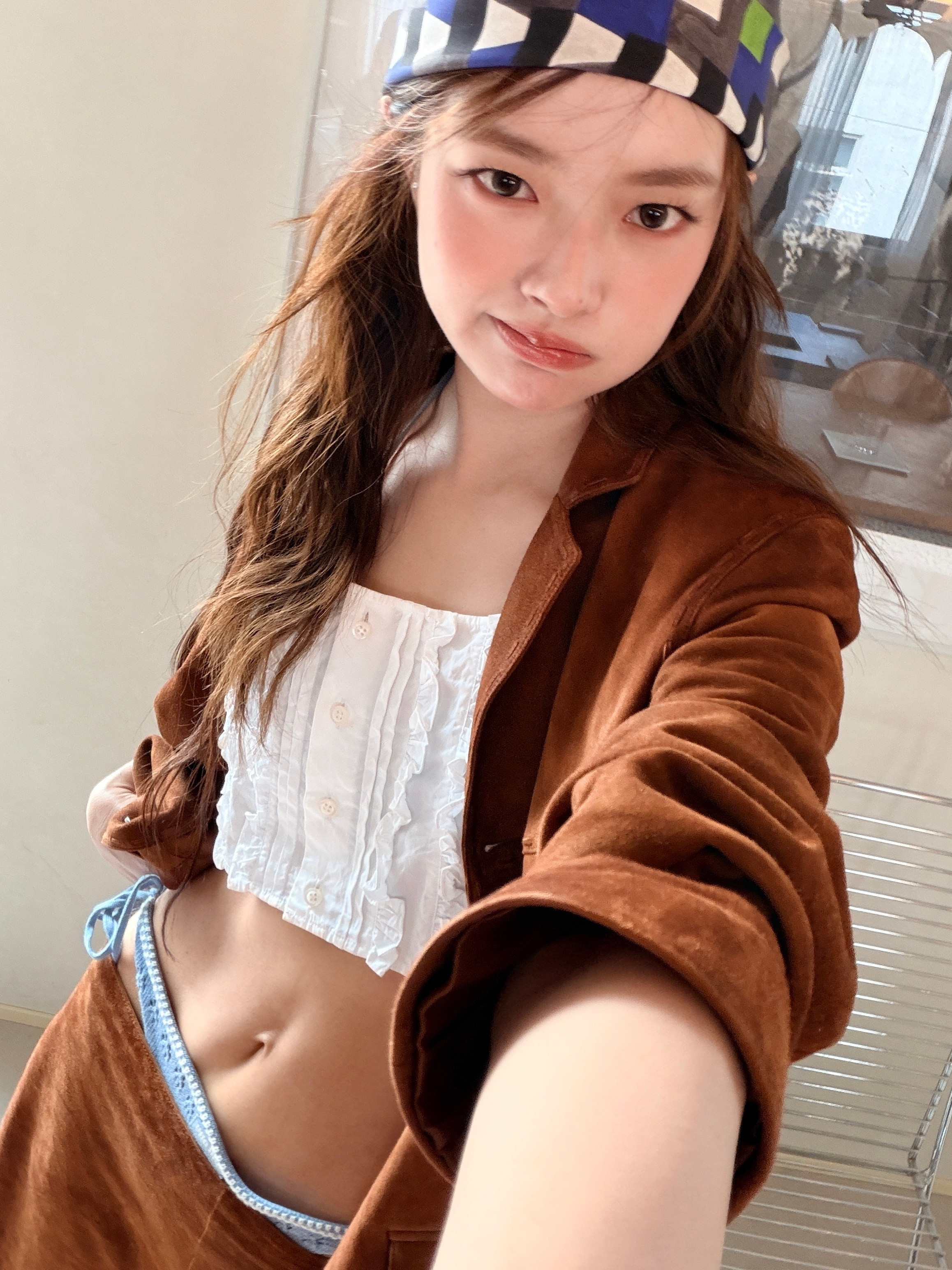 徐若晗的马甲线漏腰造型好piu亮～身材管理满分！​​​