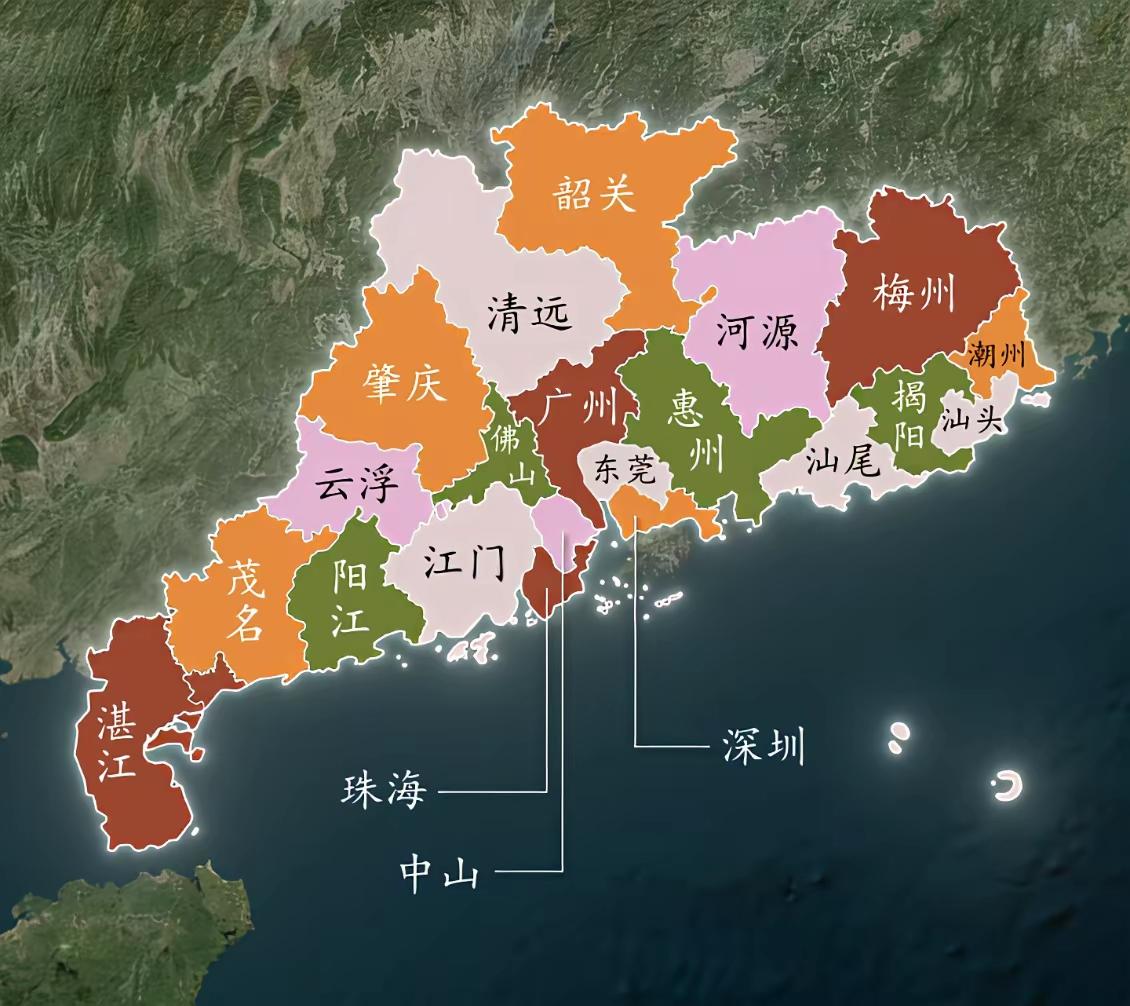 网传对广东行政区划调整，江门和珠海合并，佛山和中山合并，东莞和深圳合并，河源和梅