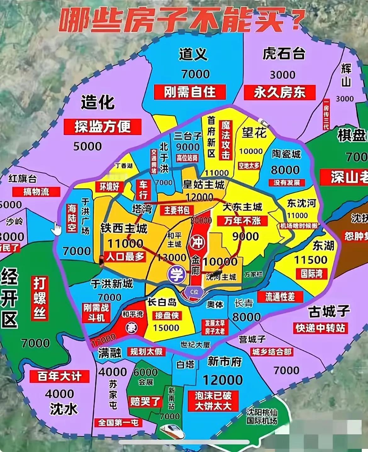 2025年的沈阳购房指南，避免踩坑！大东望花潜力股，新市府画大饼，道义退出神坛！