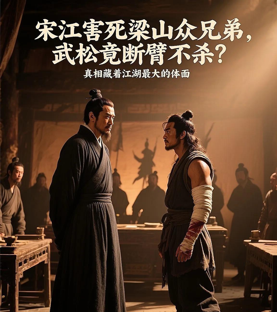 宋江害死梁山众兄弟，武松竟断臂不杀？真相藏着江湖最大的体面杭州六和寺薄雾弥漫，
