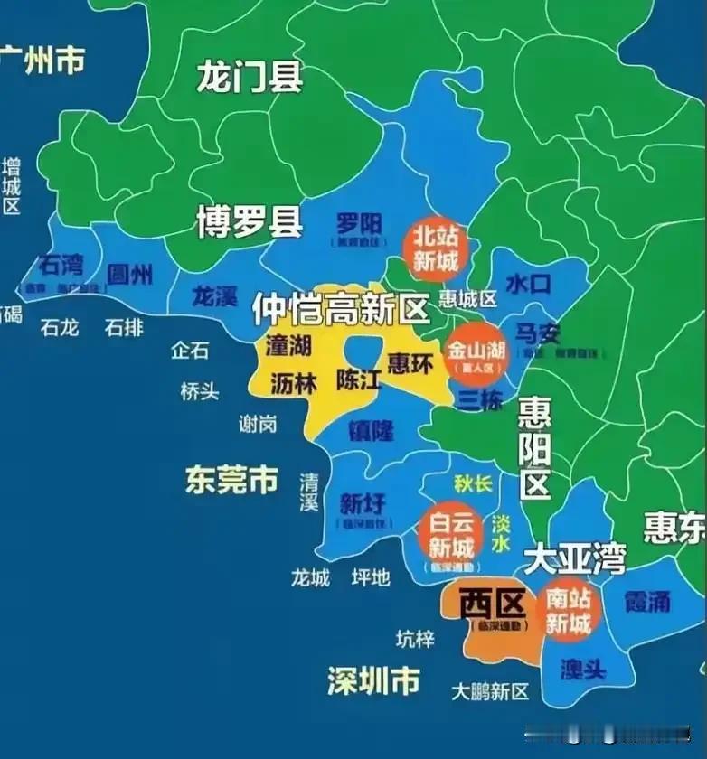 湾区很现实的现象：临深临莞的镇个个强悍，临广交界却大多偏弱观察大湾区镇域发