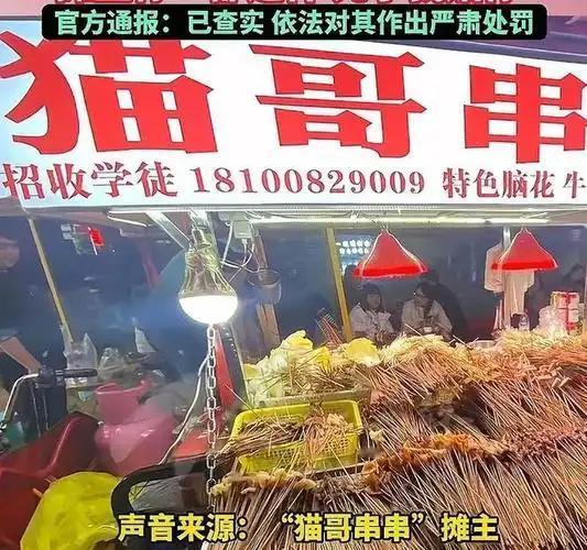 成都春熙路“猫哥串串”摊主回收锅底事件引发众怒，官方已确认其违法并启动处罚。摊主