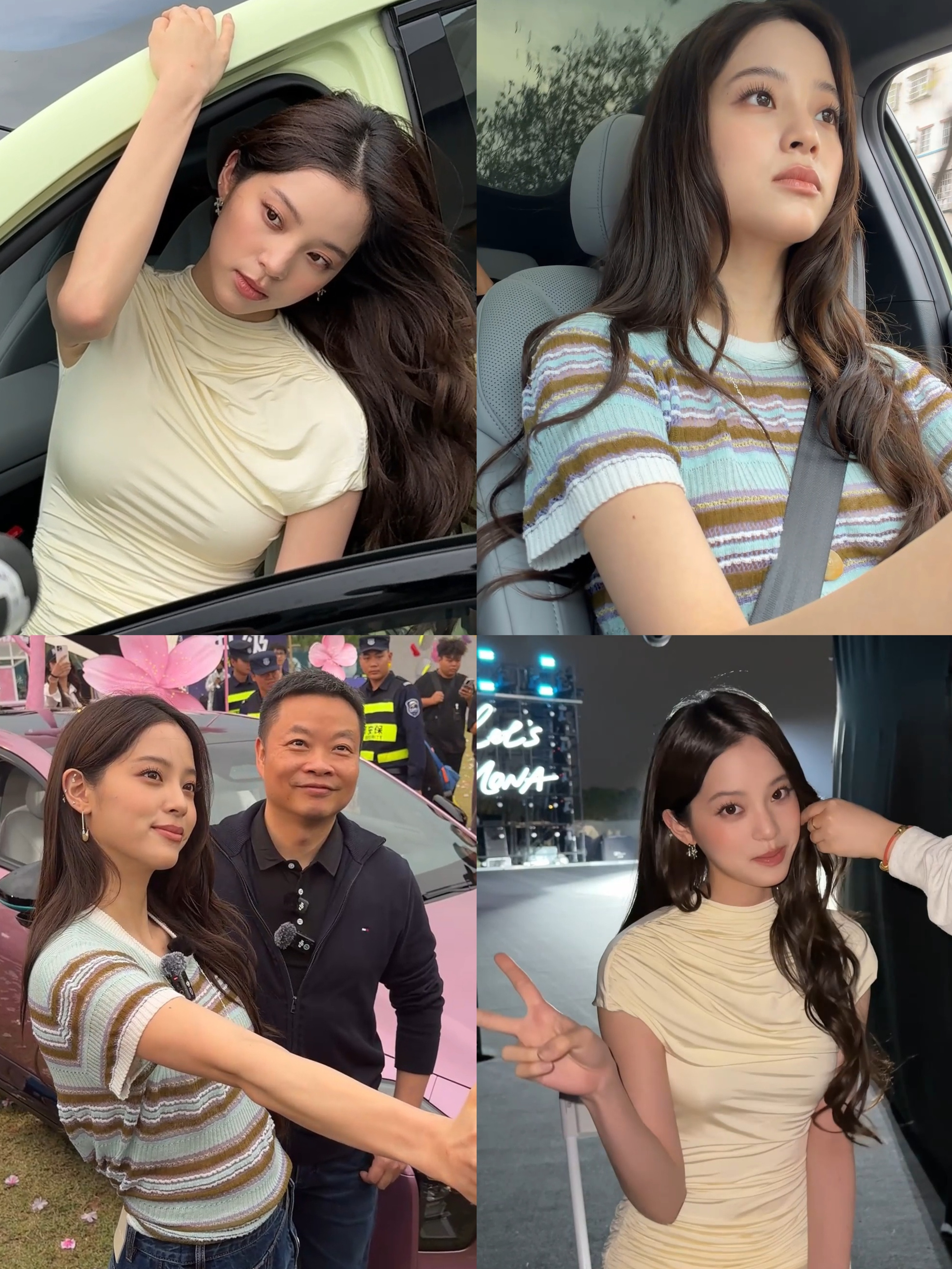 欧阳娜娜的颜是真能打，这么多死亡视角和畸变镜头，都能硬抗下来，哈哈哈~作为小鹏M