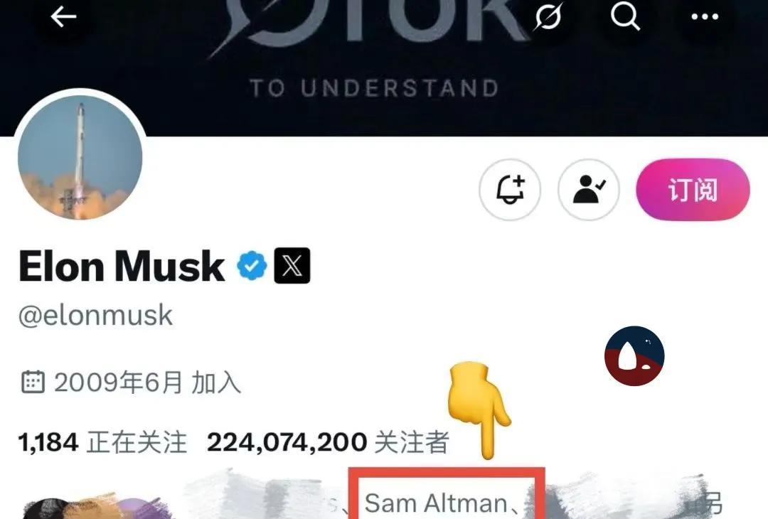 傻母奥特曼的粉丝数，连马斯克的零头都不到。