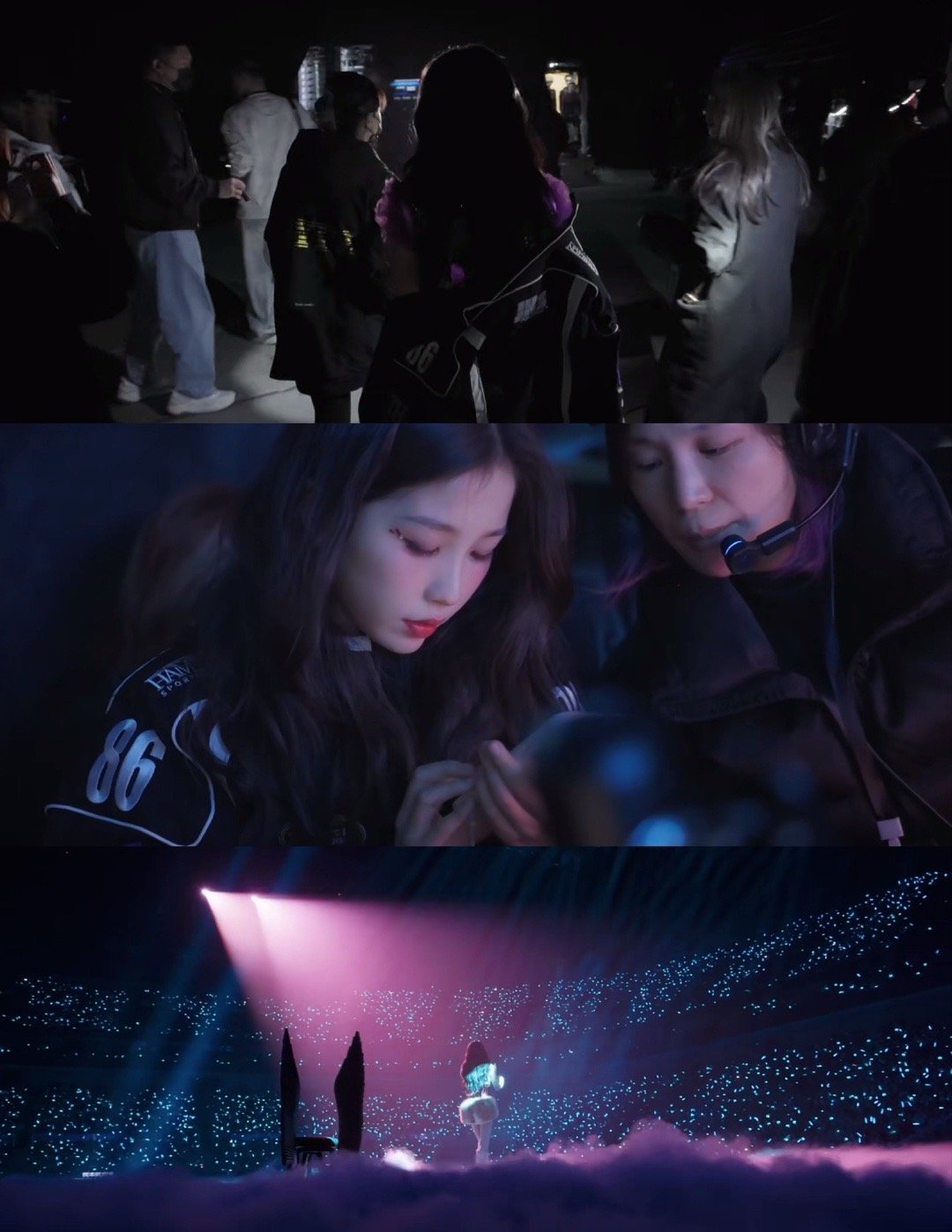 虞书欣演唱会幕后记录催泪虞书欣把对舞台的尊重、对粉丝的感谢，都化为了幕后的百分