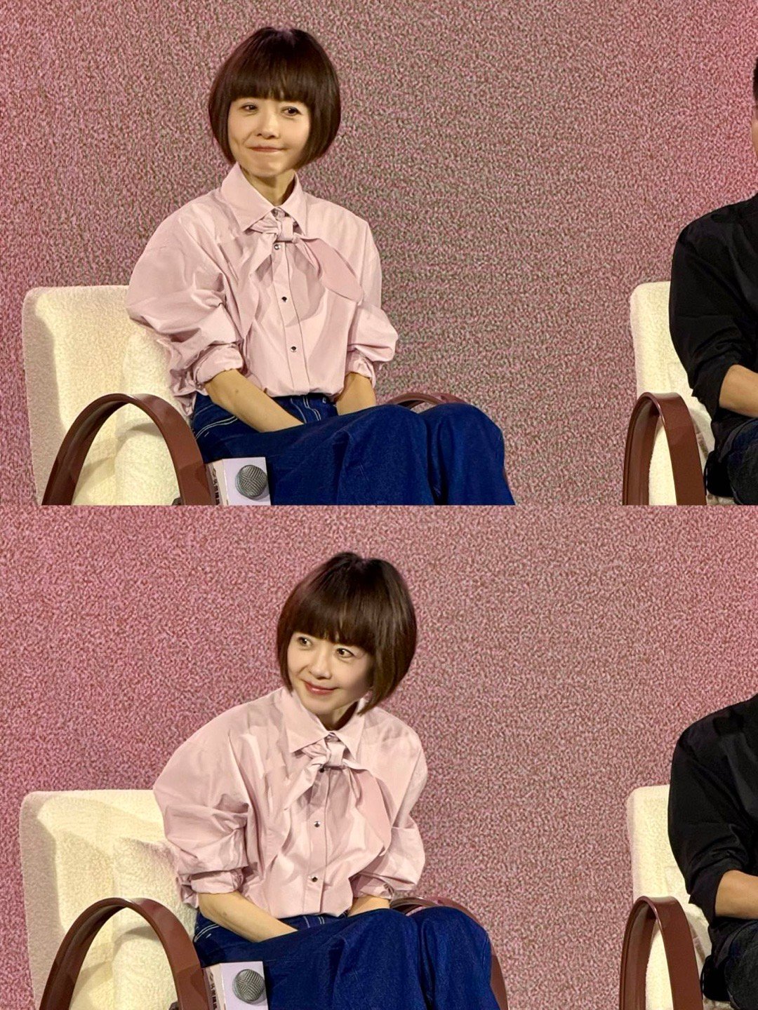 这居然是55岁的鲁豫谁能不感叹时光偏爱鲁豫！55岁的她眼睛依旧亮晶晶，自带真诚