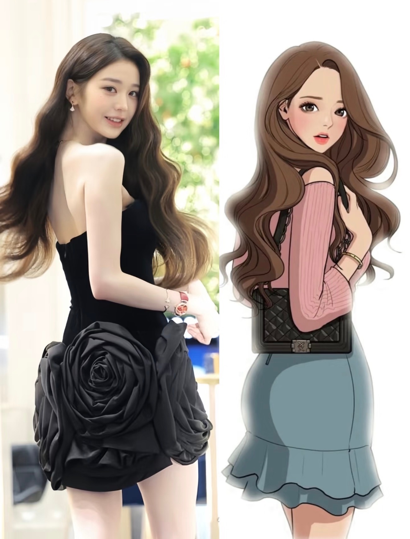 投稿：真正的女神降临……甚至张元英比例比漫画还好