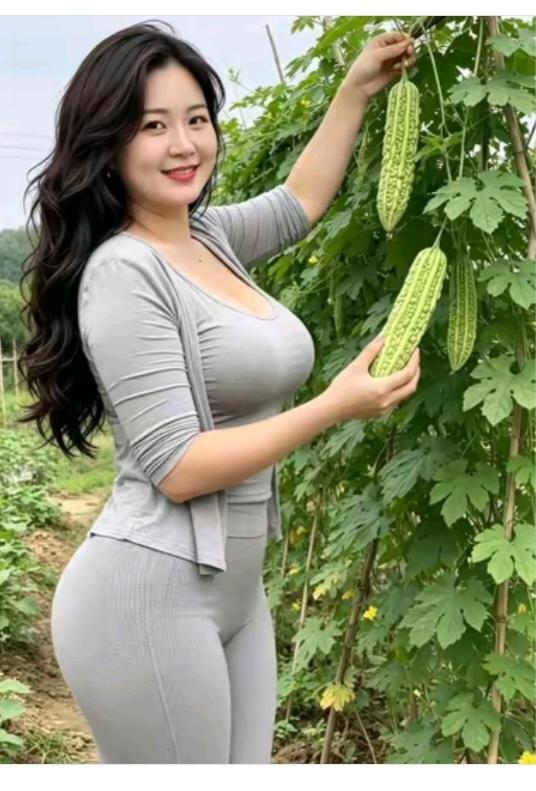 “菜园”一角农村菜园品种多；辣椒茄子西红柿；长豆芸豆和黄瓜；还有最爱小苦