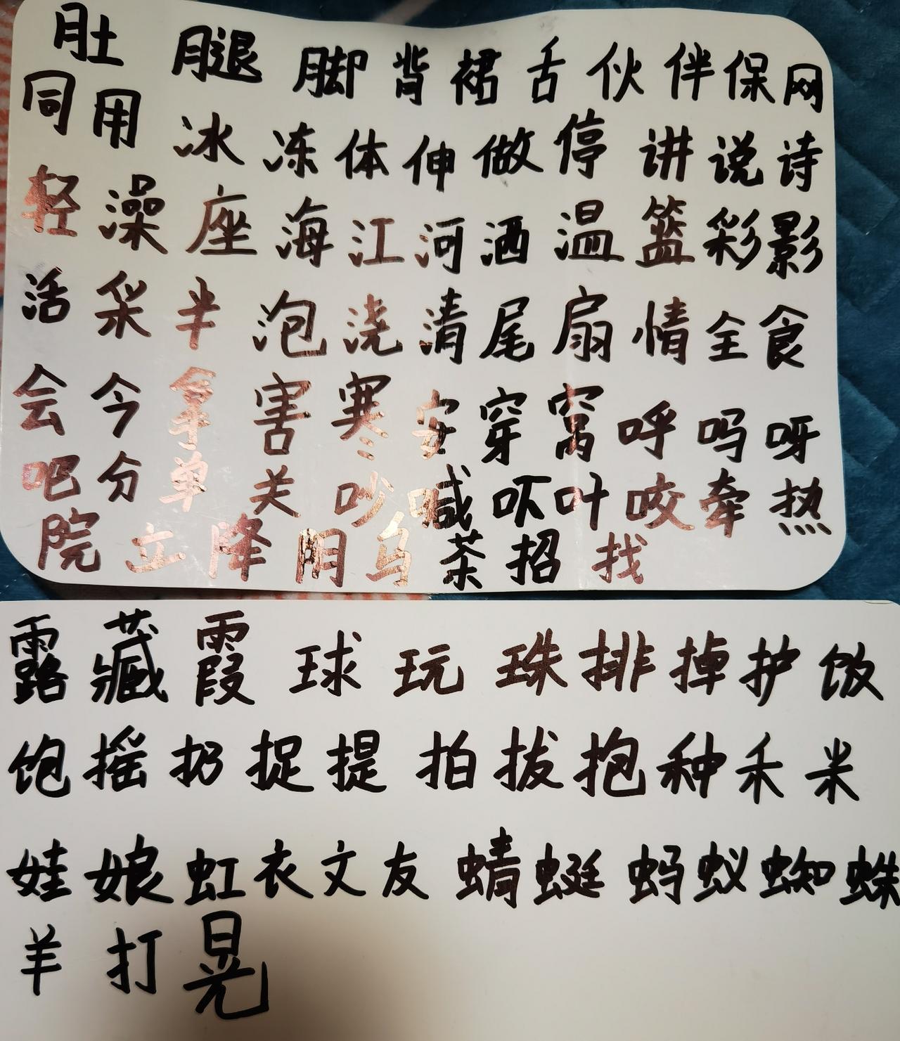 幼儿园大班要认识这些字，怪不得孩子说：“我都要崩溃了！”不知道别的小朋友认不