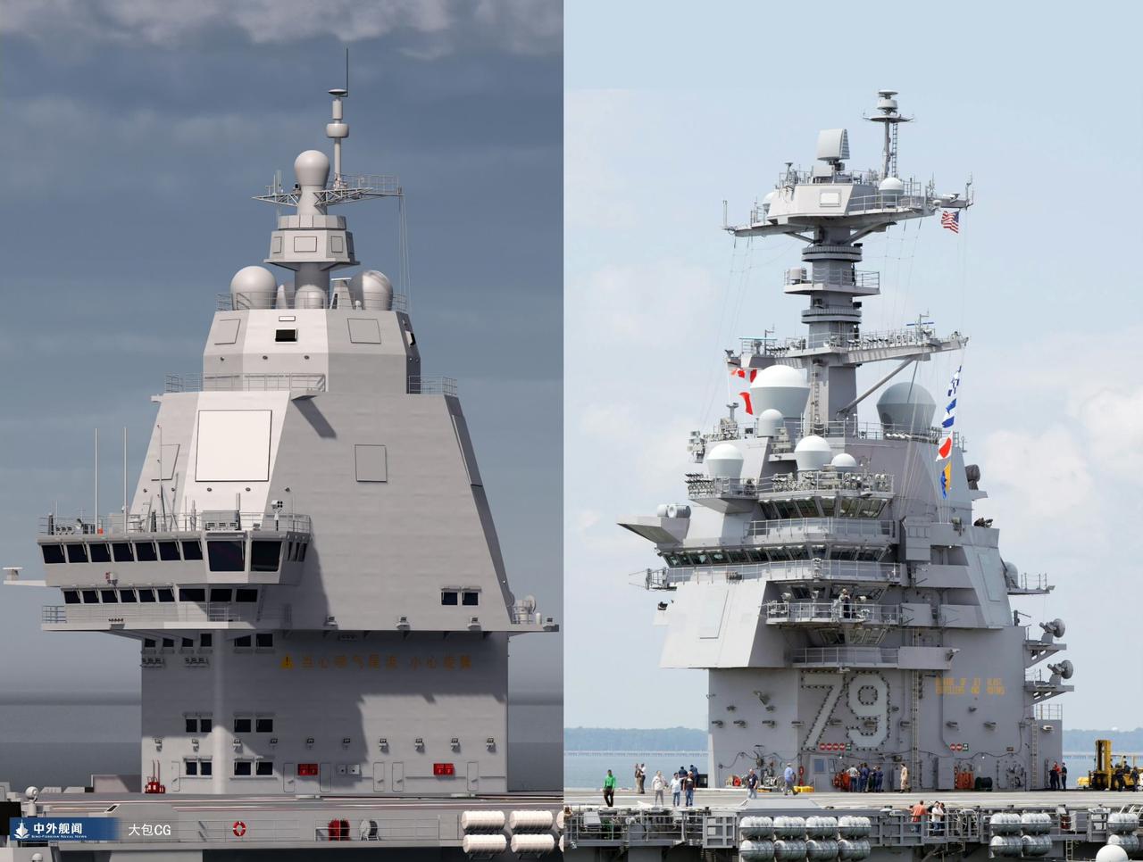 约翰·肯尼迪”号（CVN-79）在弗吉尼亚州外海开始进行海试。美国海军新一代
