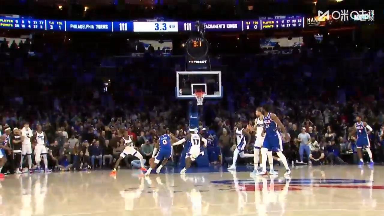 马克西砍下40分！1.3秒攻筐绝杀国王，关键时刻敢打敢拼