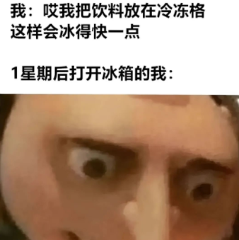 1星期后打开冰箱的我