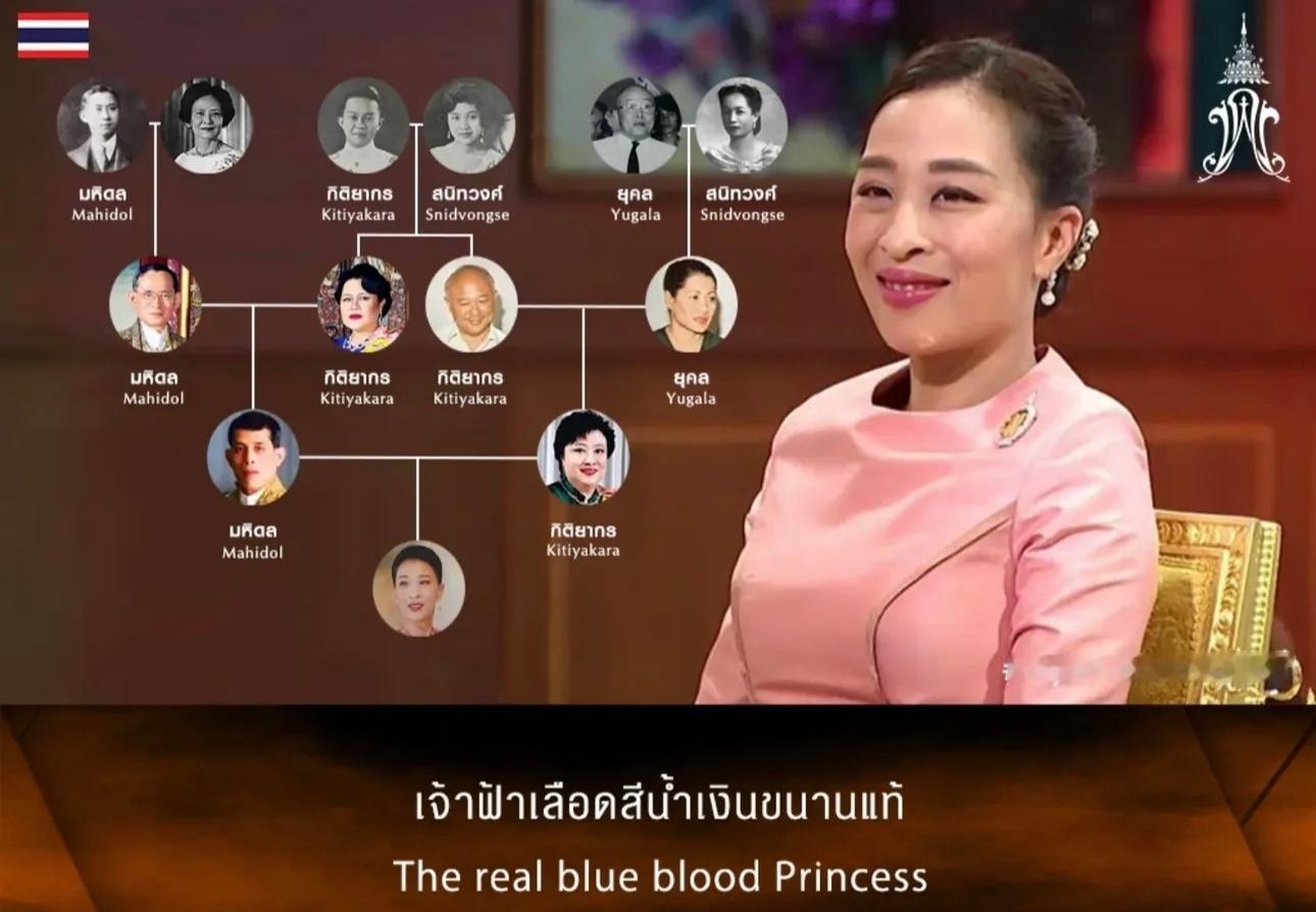 泰国帕公主这族谱，深刻说明了近亲最好不要结婚，不然后代容易有基因病。