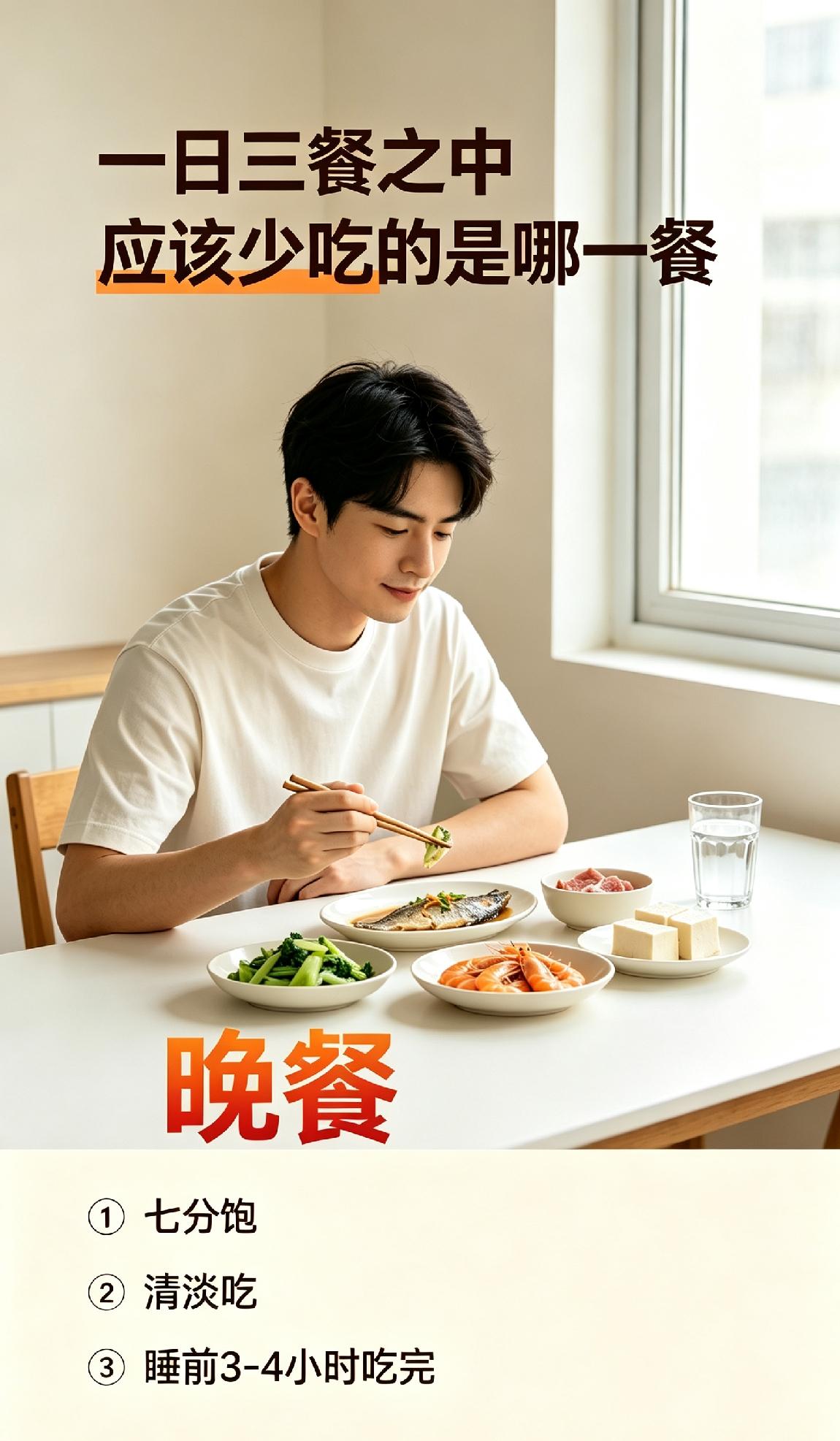 问大家一个很现实的问题：一日三餐里，你觉得哪一餐最该少吃？很多人第一反应是