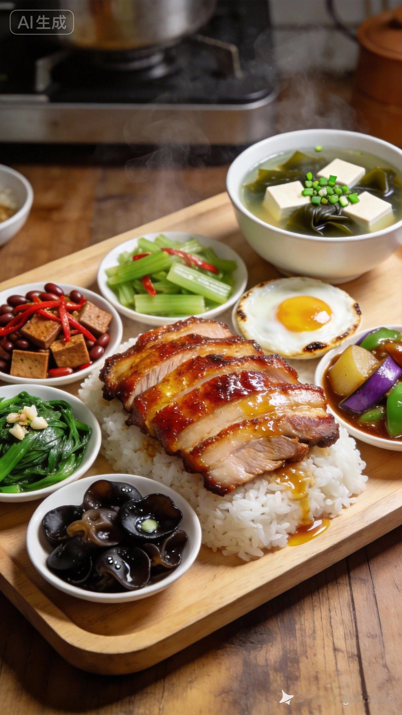 家常便当，美味健康，每一口都是幸福的味道！🍜🍚🍜