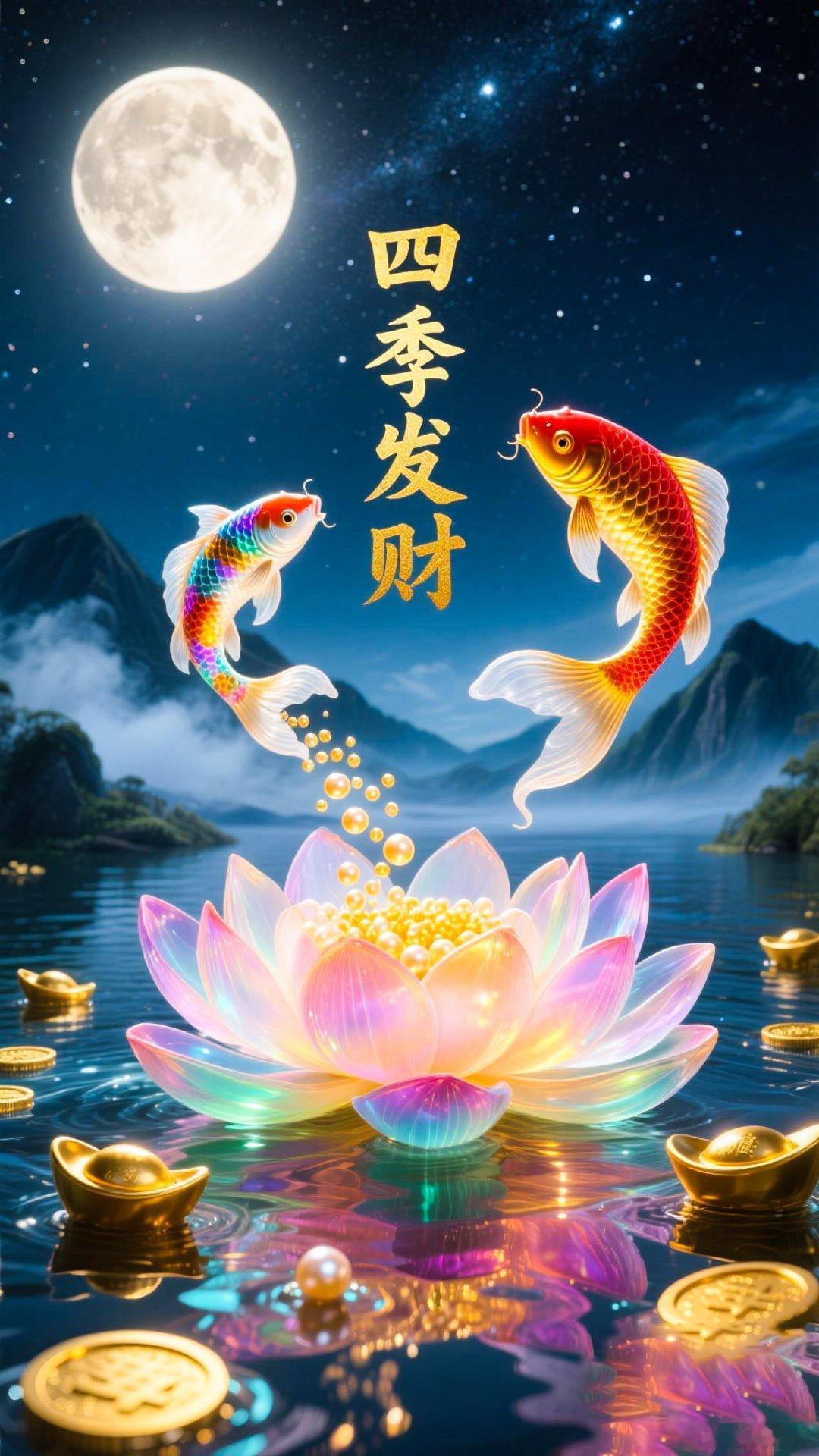锦鲤附体福气满满好运连连！招财吸金壁纸～「有求必应，成功上岸」🙏​​​