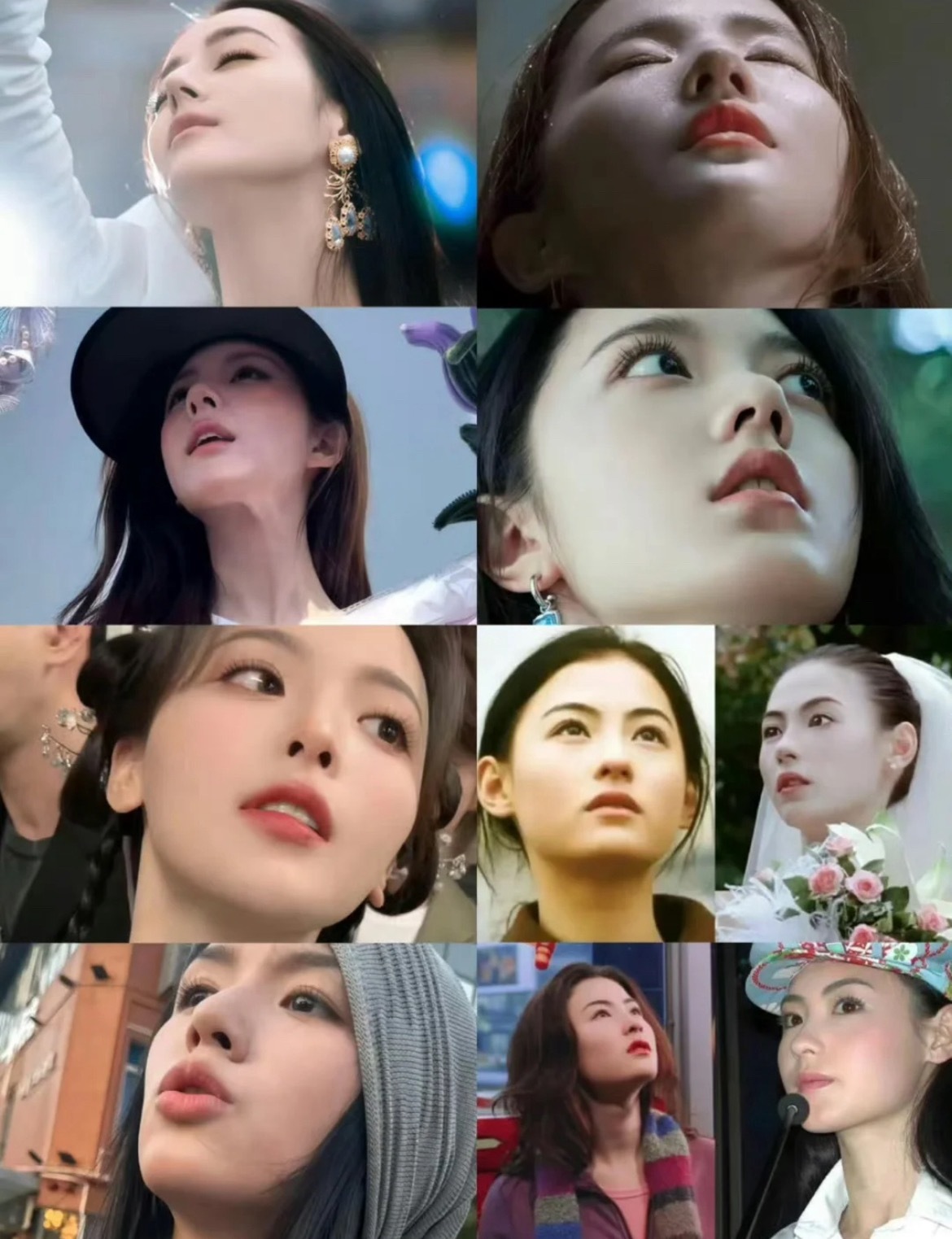 看仰拍就知道女明星骨相多么优越