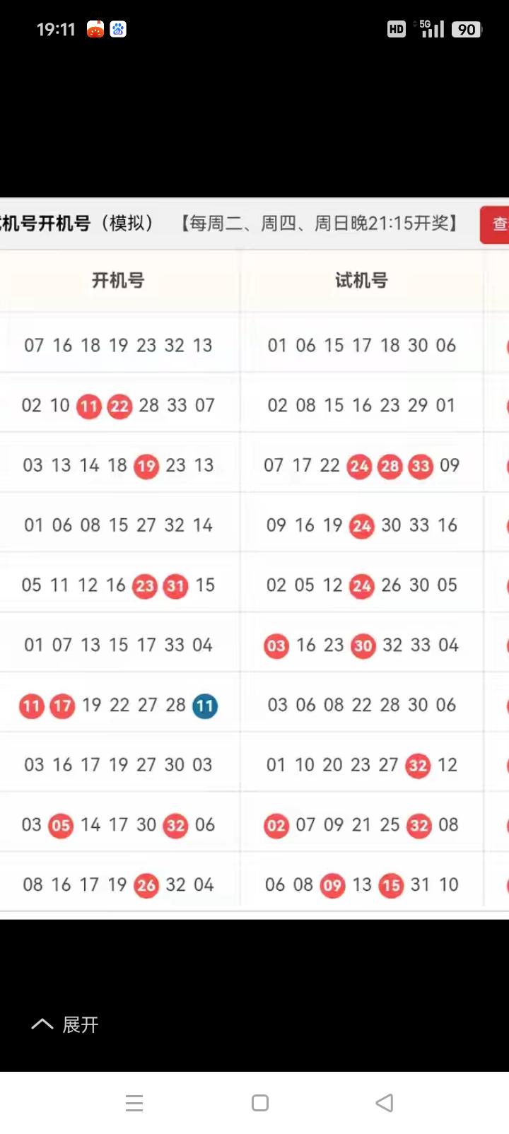 演示挑选10个重点红球（仅案例教学，不代表号码更容易开出，纯娱乐！）上期红