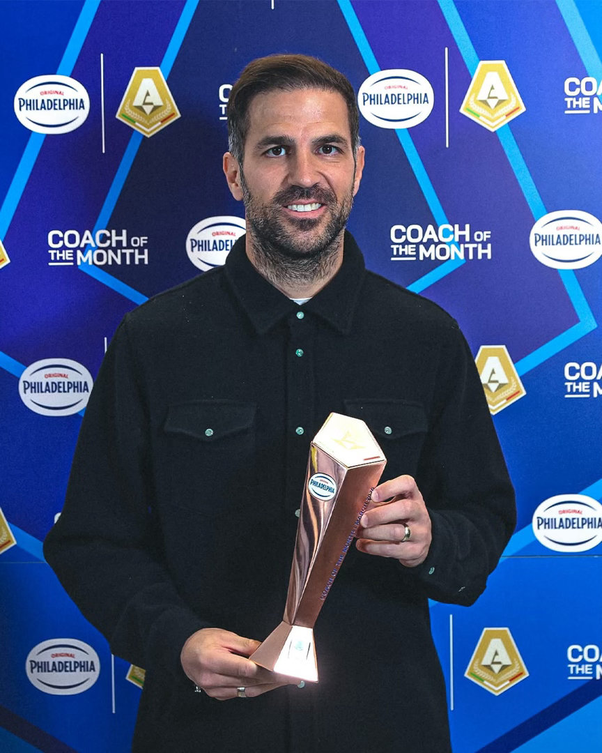 賽前賽後-賽前科莫領隊費比加斯獲選為意甲三月份最佳領隊，佢帶領科莫嘅4場賽事取得