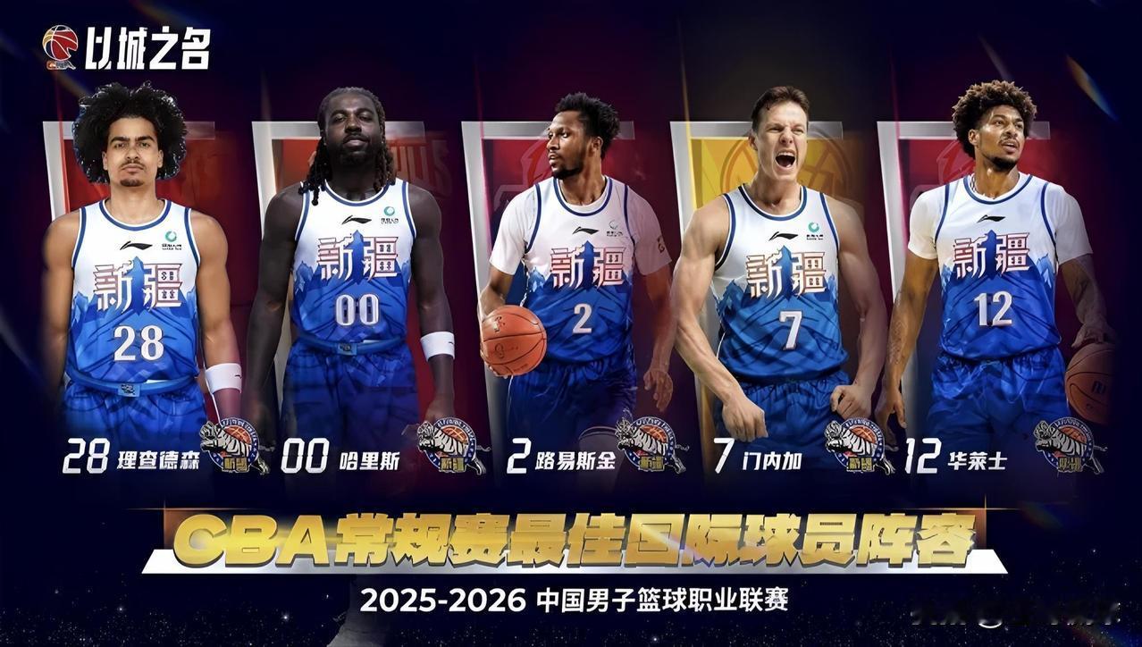 这是新疆男篮已经用过的五名外援照片，现在想想，不免呜呜，新疆男篮成绩不好和这几名