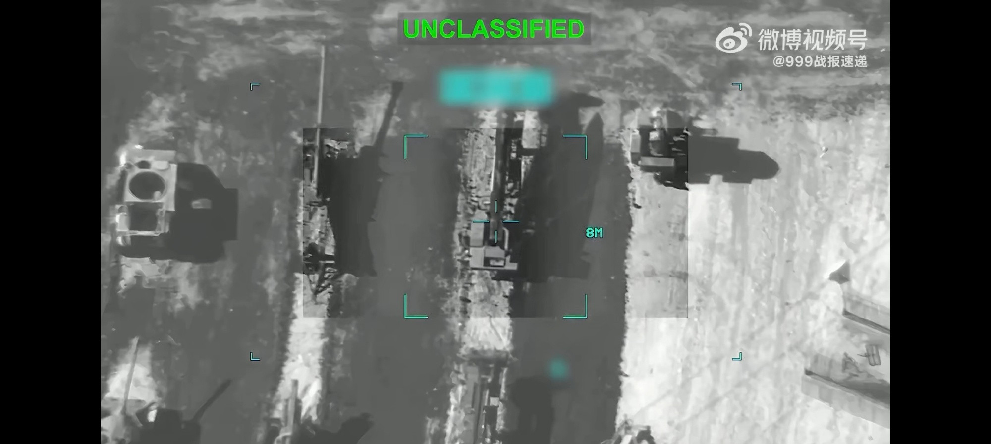 ……强大的美国空军似乎摧毁了一门伊朗废弃在装备储存基地（高情商说法）的170毫米