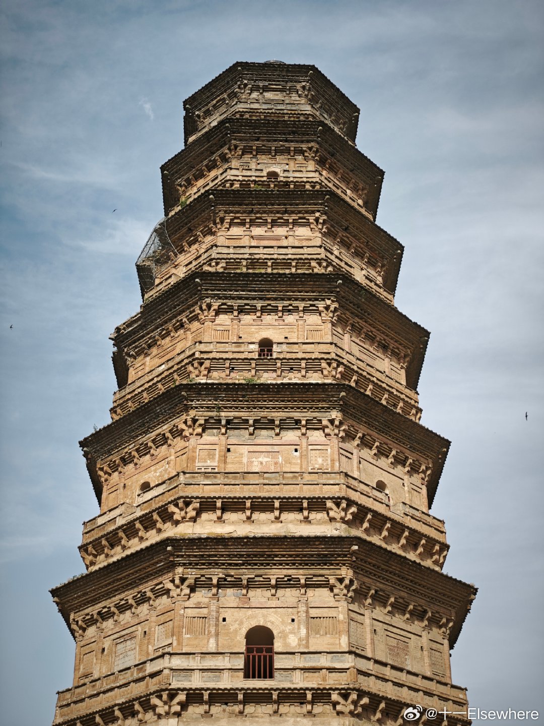 陕西省咸阳市，彬州市城关街道，开元寺塔。彬州