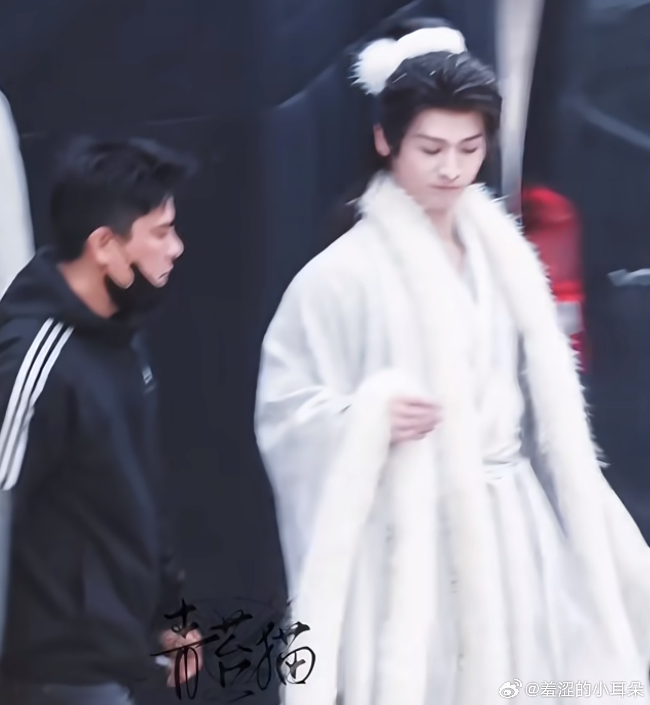 才看清楚这个毛茸茸的发带旁边还别了一个毛球球，为什么要把花满楼嬷成这样？