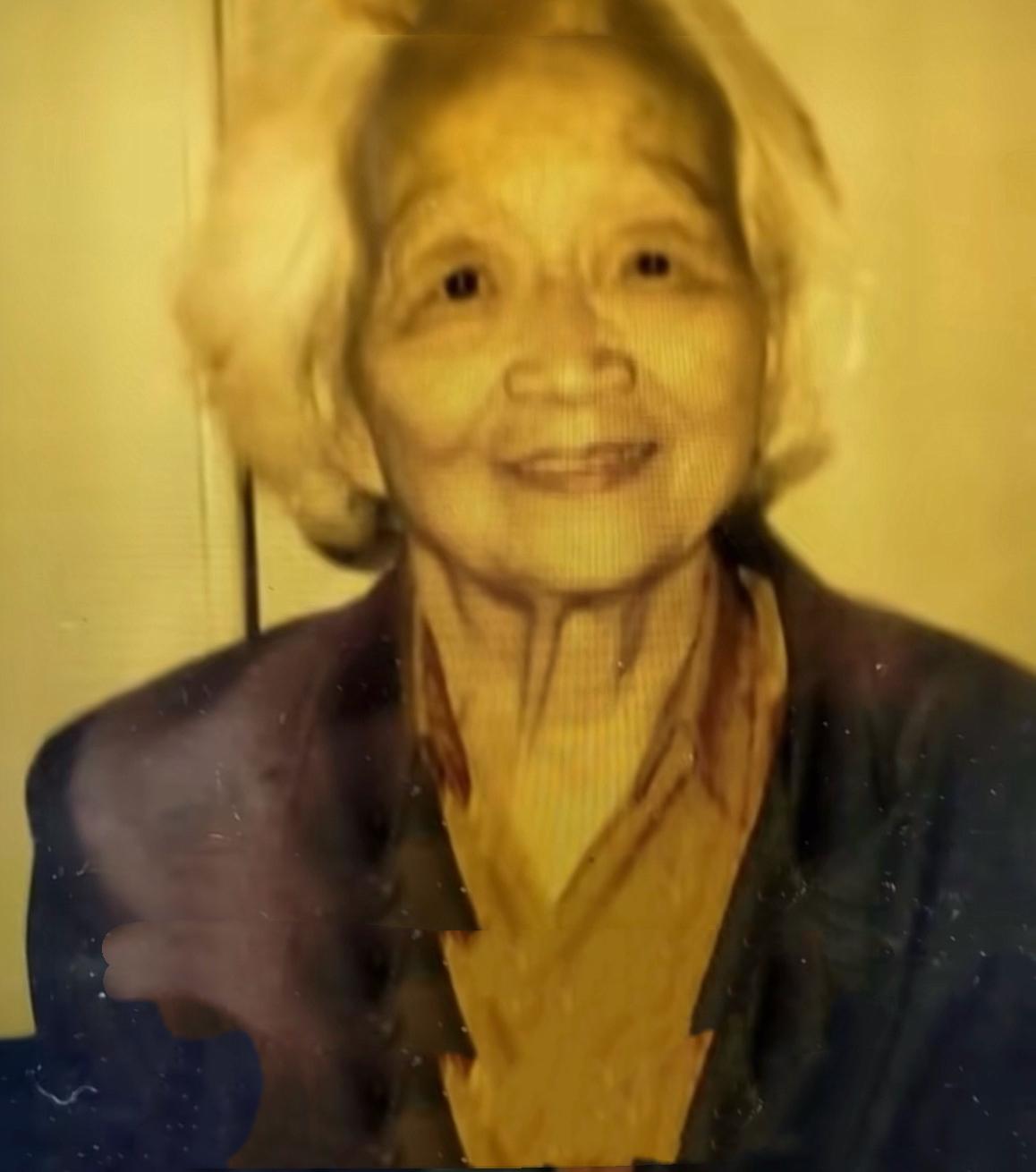下图是朱枫的继女阿菊老年的一张照片，此时她大概是85岁左右。正是在此间，朱枫的亲
