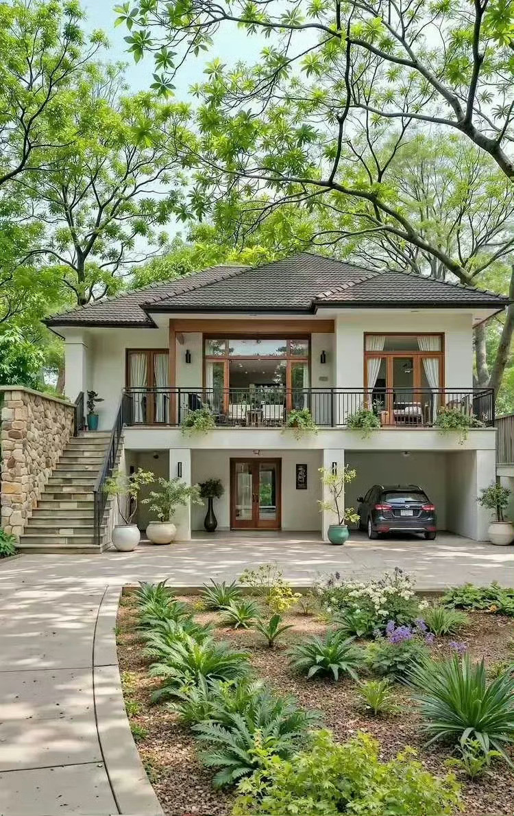 在农村能盖一个这样的房子住着真的太爽了