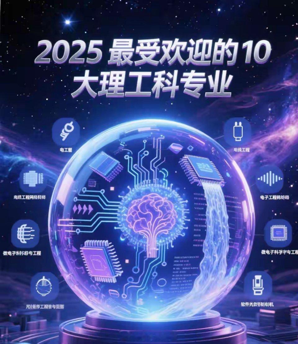 2025年最受欢迎的10大理工科专业​​1. 人工智能：国家重点支持领域，中国A