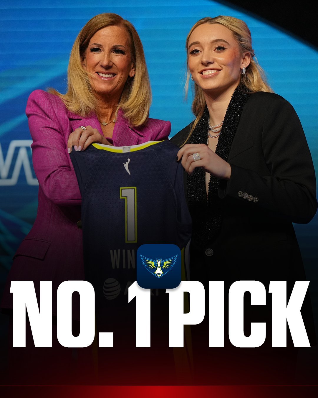 达拉斯篮球要起飞了！2026年WNBA乐透抽签，达拉斯飞翼￼抽中状元签。飞翼连续