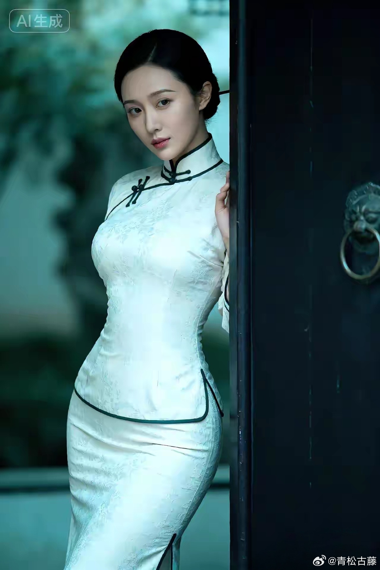 我用AI检测了一下，那个AI生成是水印打上去的，所以这个照片是真人吗？