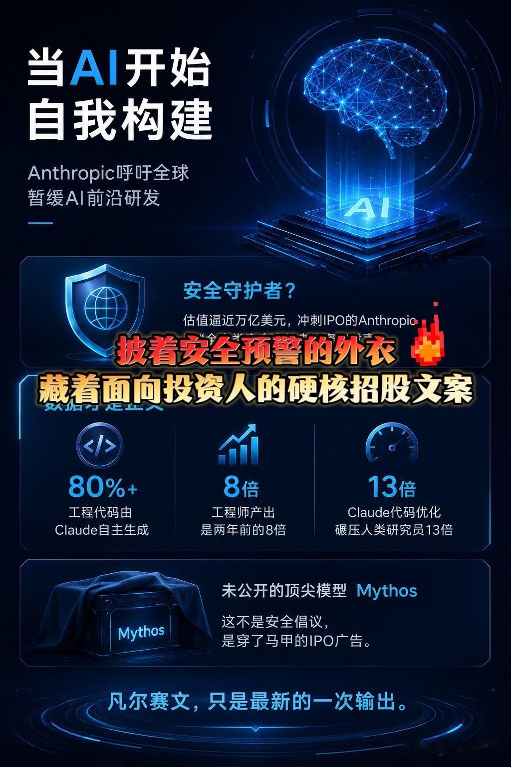《当Anthropic数据亮出来的时候，投资人已经在鼓掌了》你以为他在预警风