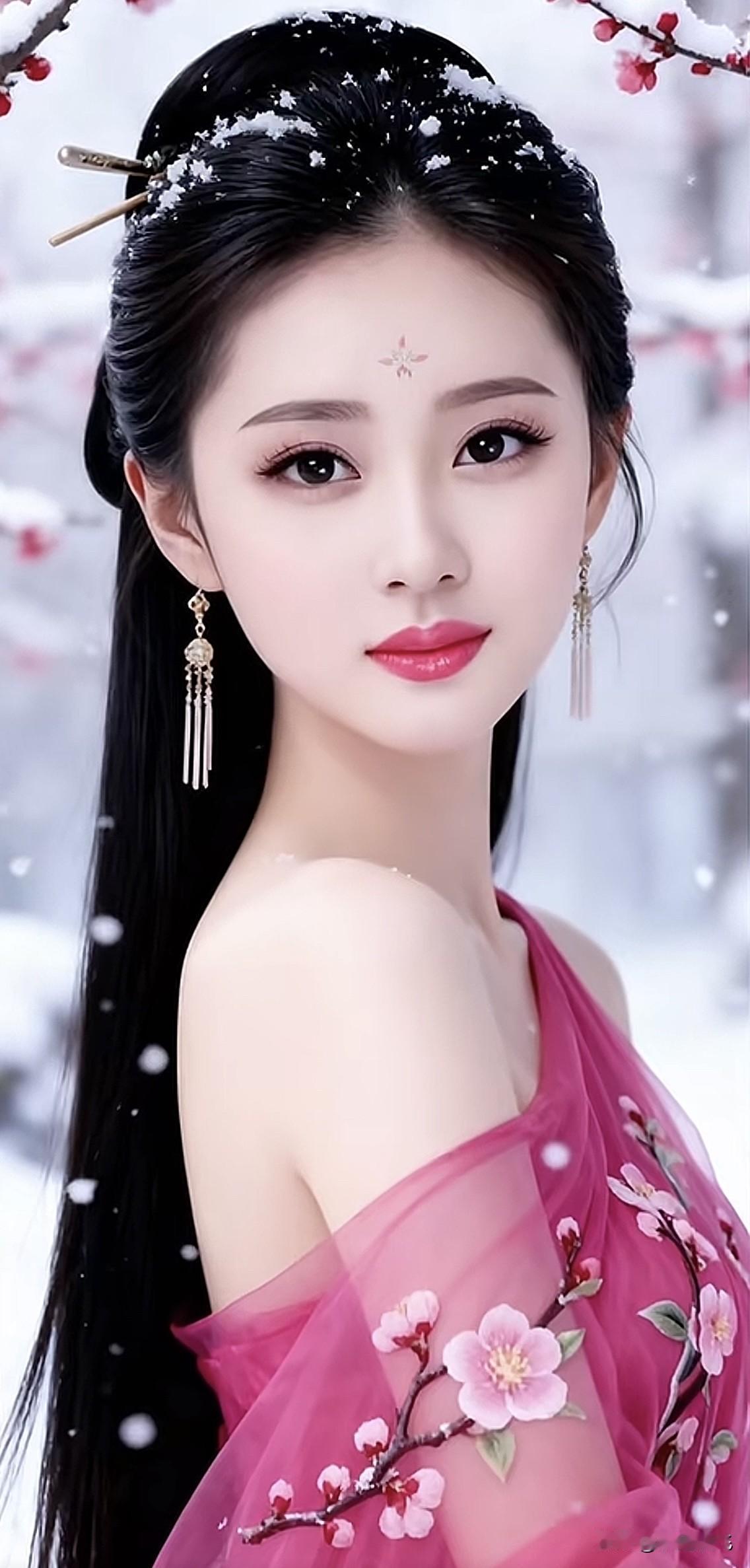 冬日仙子，雪中绽放，粉衣飘飘，美不胜收。分享一张你相册的拍的花每日画作分享有