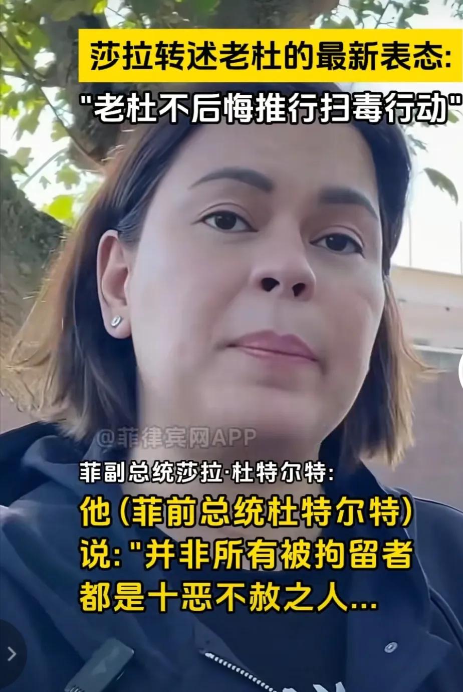 杜特尔特说，并非所有被拘留的人都是十恶不赦的，之所以身陷囹圄，是因为为国家做过事
