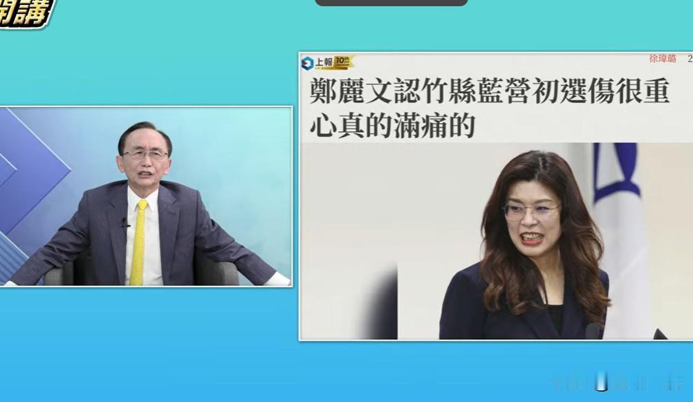 郑丽文称新竹县初选伤很重吴子嘉批：你辅选个狗屁针对国民党主席郑丽文称新竹县