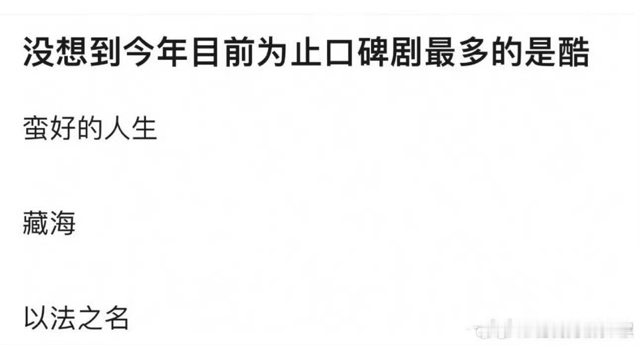 优酷爆剧三大赛道全面开花确实藏海传以法之名蛮好的人生都不错​​​