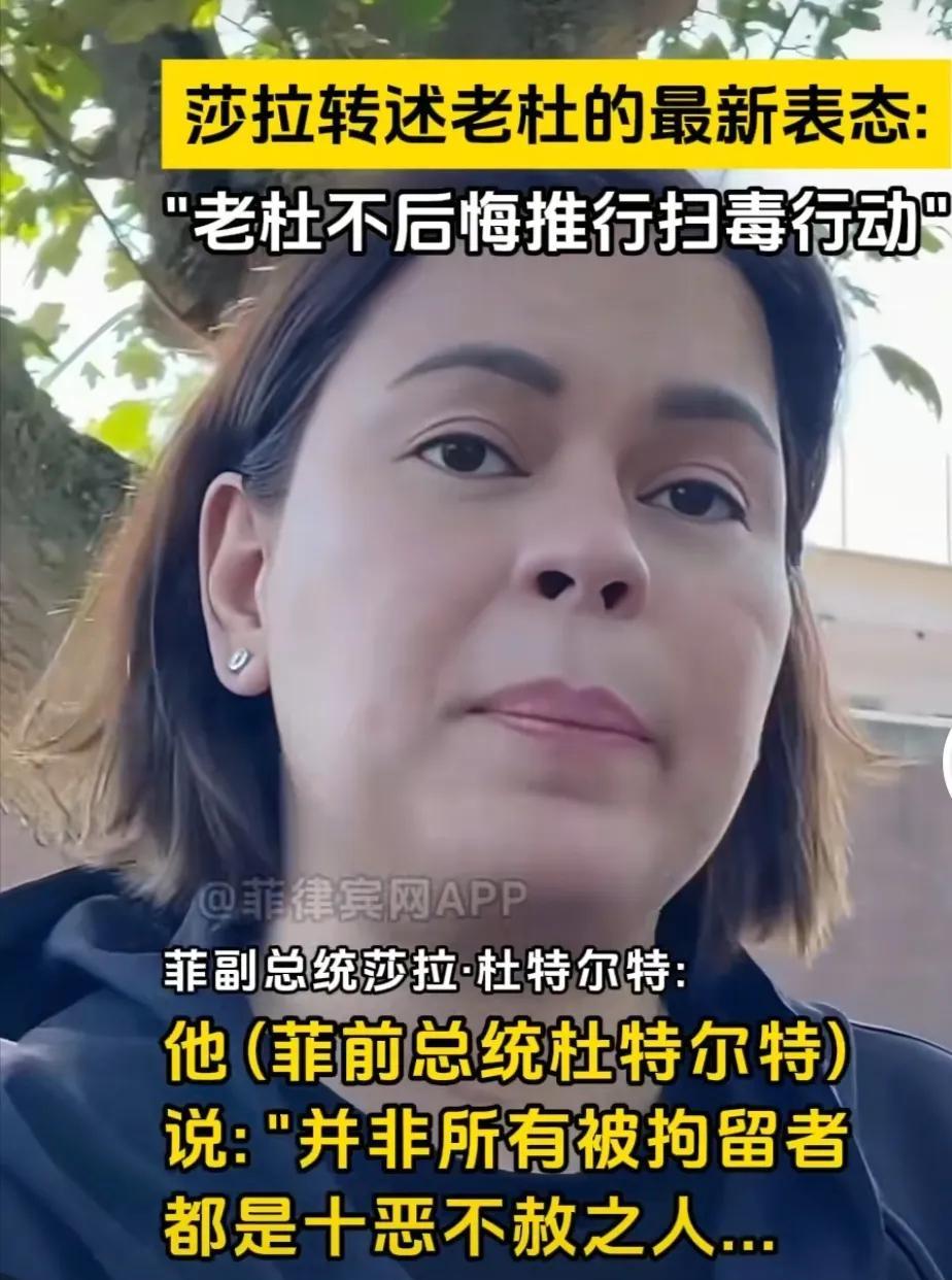 杜特尔特说，并非所有被拘留的人都是十恶不赦的，之所以身陷囹圄，是因为为国家做过事