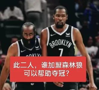 杜兰特与哈登，谁若加盟森林狼就能助力夺冠呢？大家是否觉得哈登加盟森林狼夺冠的概