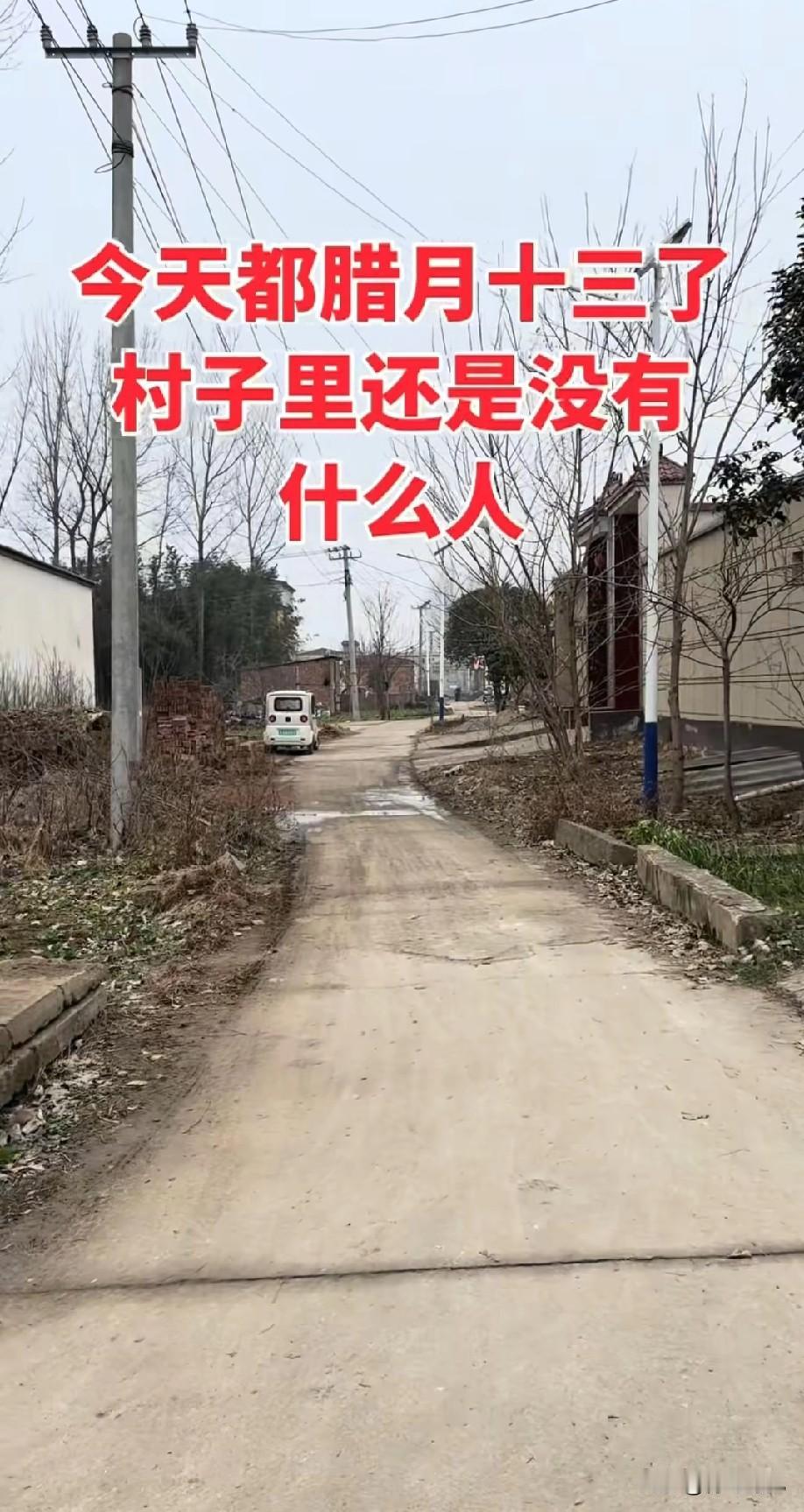 农村怪象：快过年了，光有村没有人！打工人不着急回家，农村年味淡了。今年过年，