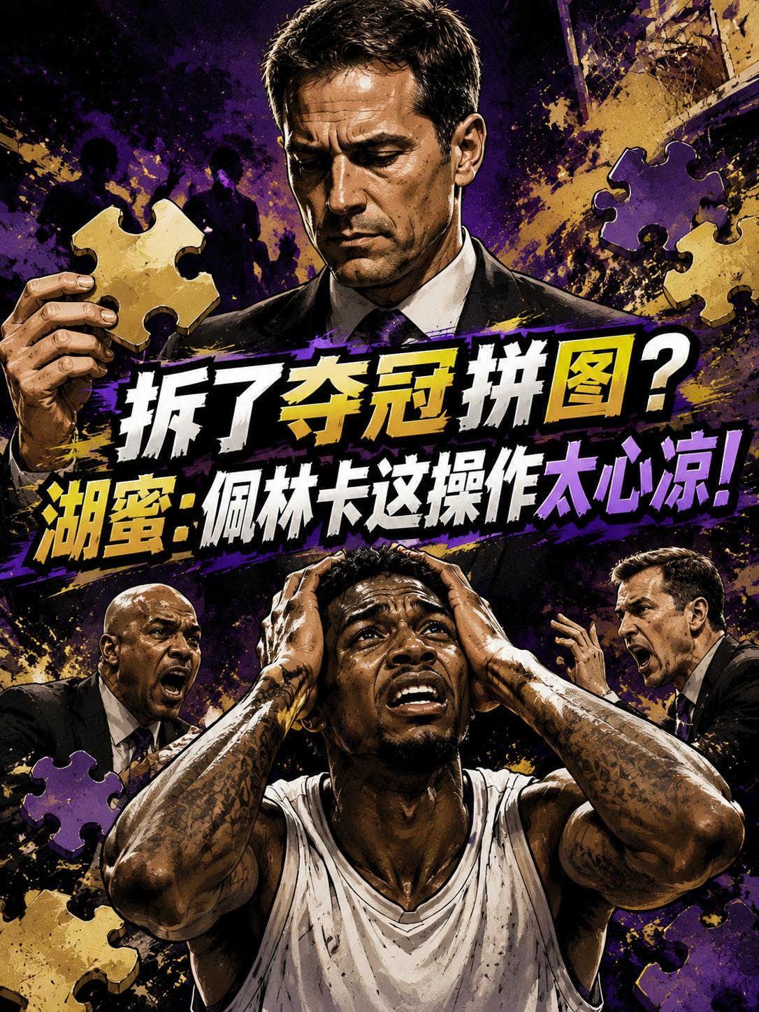 拆了夺冠拼图？湖蜜：佩林卡这波操作太心凉！根源也很简单，就在去年，湖人队就将卡鲁