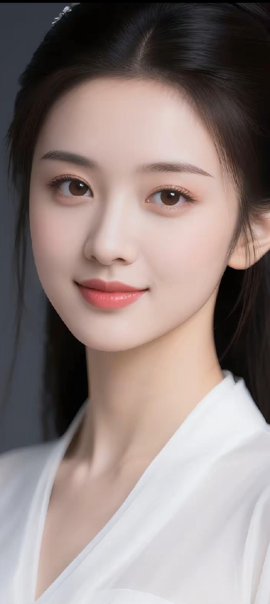 温柔甜美的古风美人，一颦一笑间尽显古典韵味。