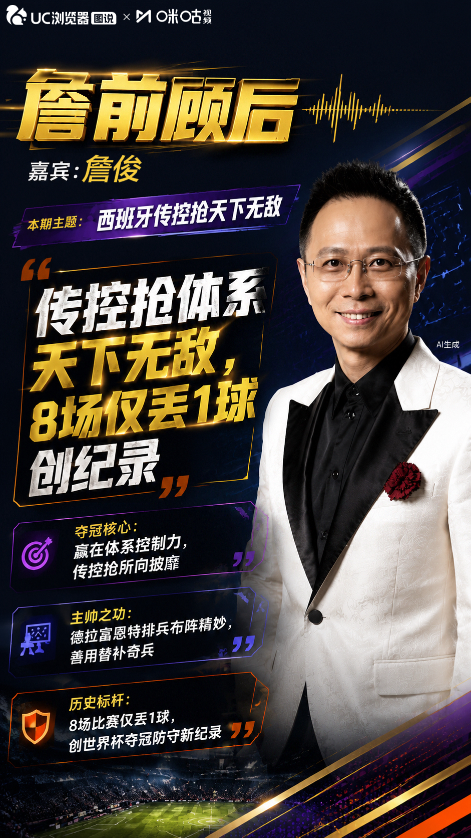 詹俊说西班牙传控抢天下无敌
