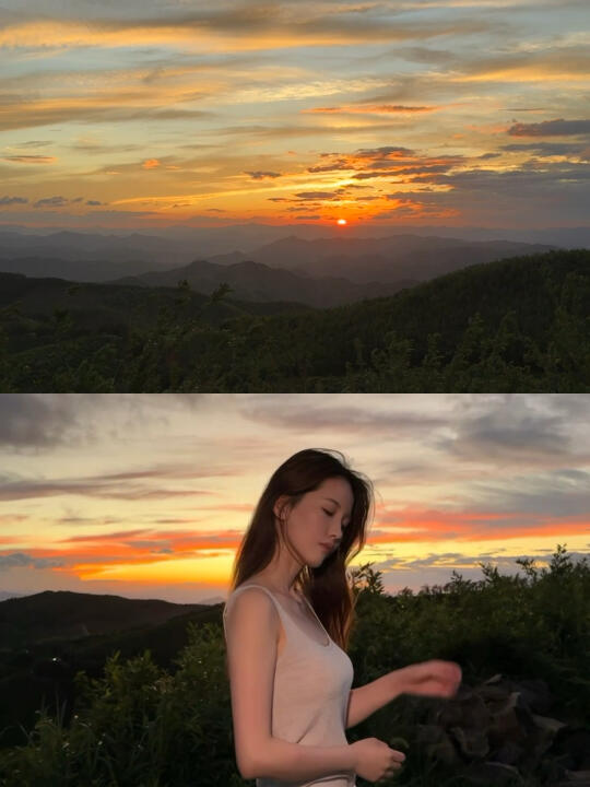 吹到晚霞里的风🌅