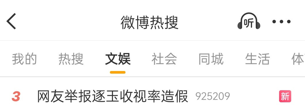 315，上网友举报逐玉收视率造假