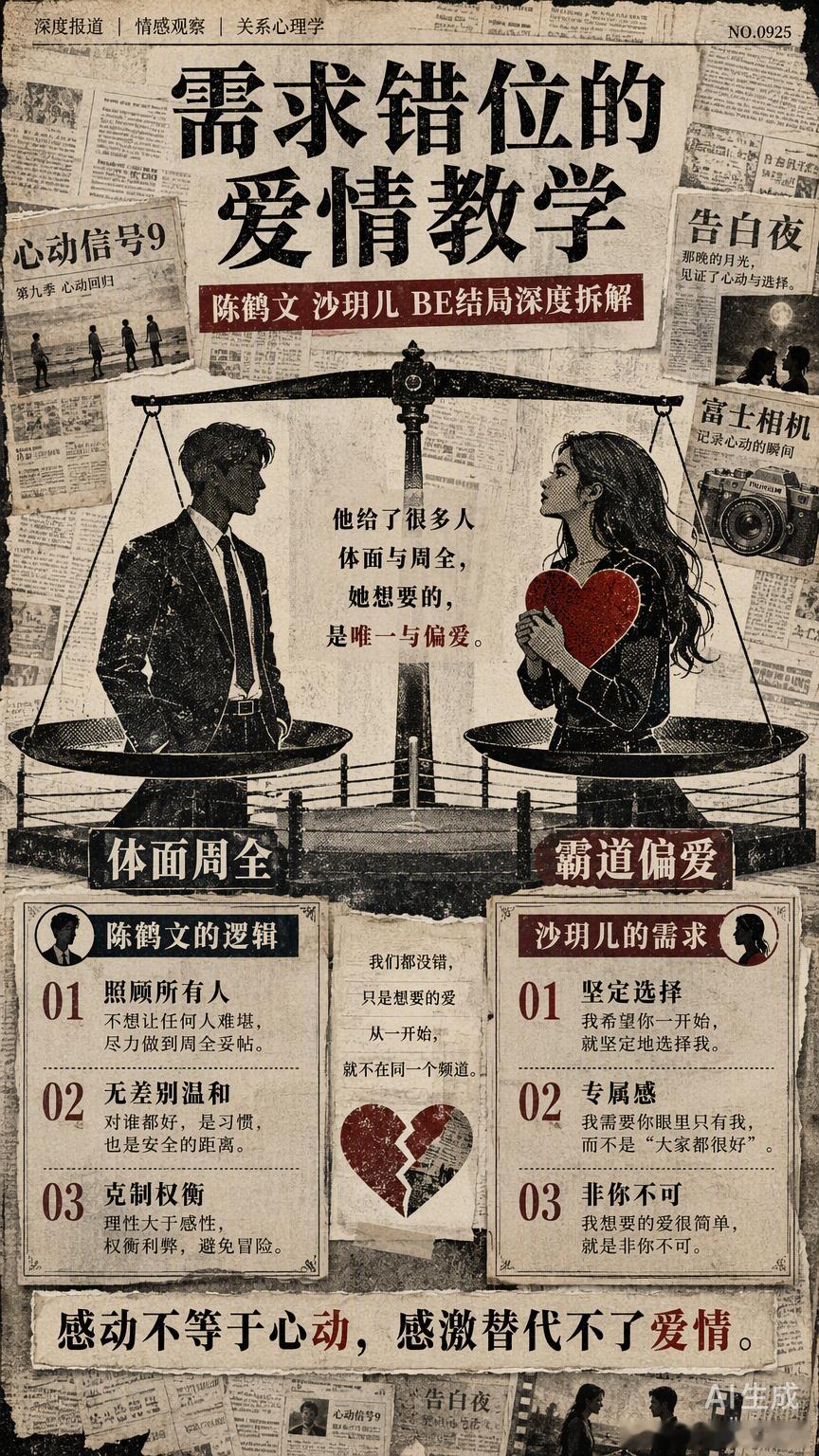 《心动的信号9》落幕，沙玥儿和陈鹤文的“对抗路”CP以BE收场。很多人看的是热闹